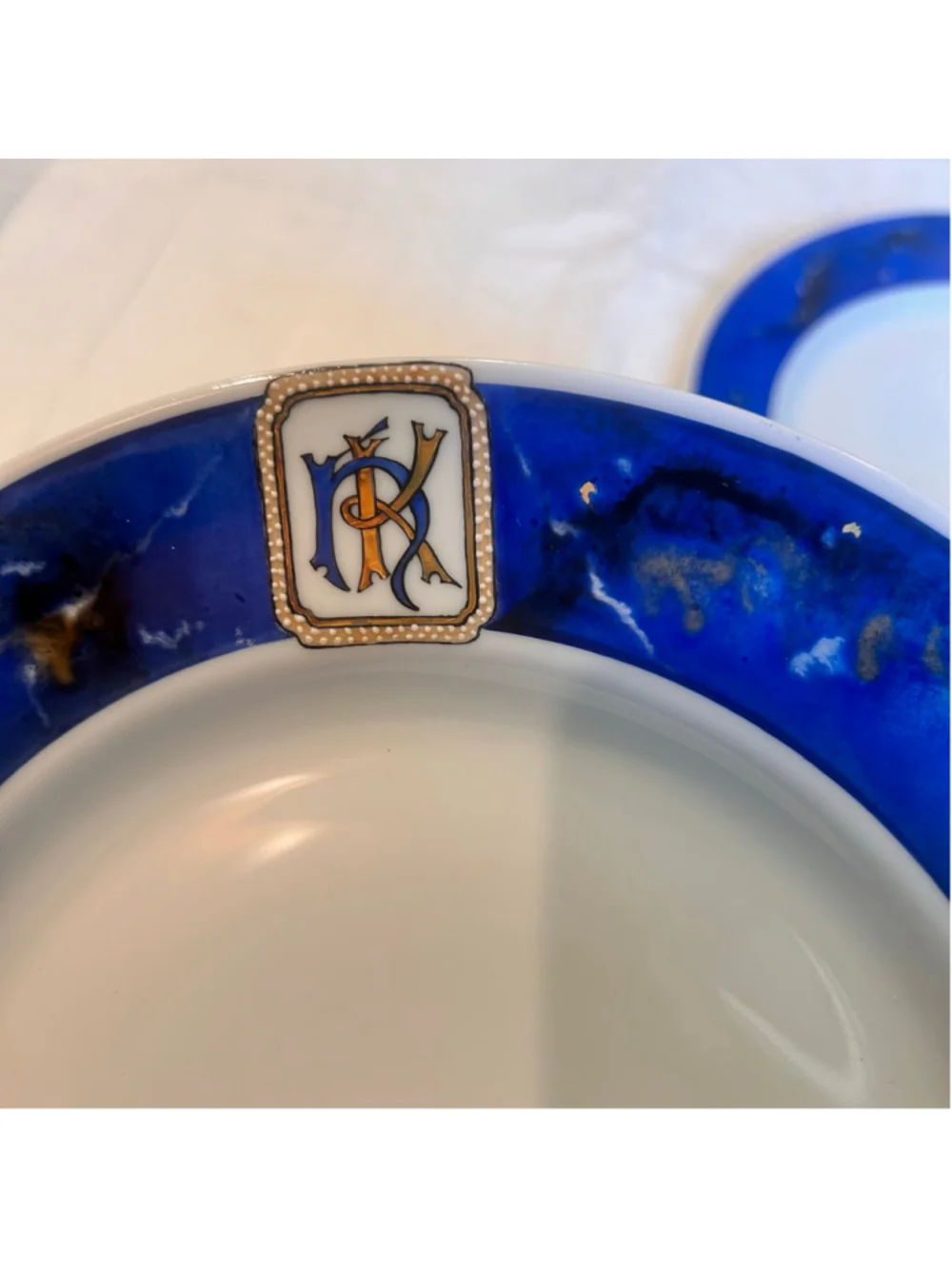 Haviland Limoges France Hand-Painted Dinnerware Set 4 Signed Leone Embossed